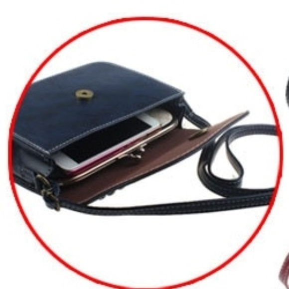 NEW Studded Brown Messenger Bag - Picture 6 of 6